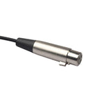 3 Pin XLR Female to 3.5mm 1/8 inch TRS Stereo Jack Male Mic Audio Cable A
