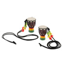 2 Pcs Djembe Pendant African Drum Jewelry Necklace for Children Gift C