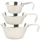 Outdoor Stainless Steel Bowl Three-Piece Picnic Rice Bowl Portable Barbecue