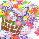 Flower Butterfly Girl on Bicycle Removable Vinyl DIY Wall Art Mural StickerSEAU
