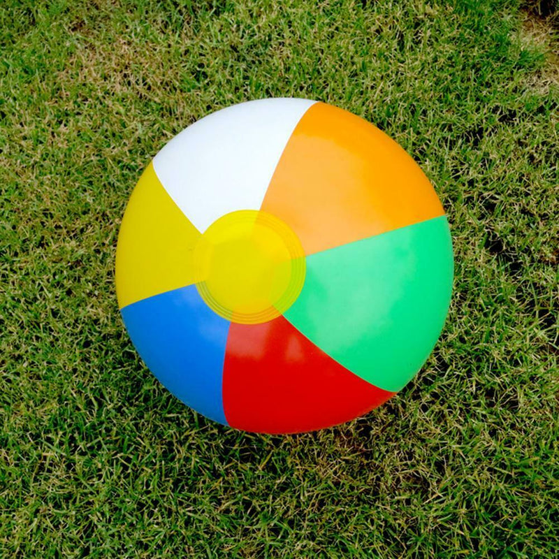 1Pc Inflatable Rainbow Beach Ball Kids Pool Play Party Water Game Summer