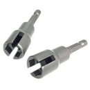 2Pcs Power Wing Nut Driver Set,Slot Wing Nuts Drill Bit Socket Wrenches Too