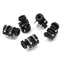 5x 6.35mm(1/4") 4Pin Female Stereo Jack Socket Panel PCB Welding ã€New lj