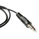 Throat Vibration Mic Earphone Headset NATO Plug for Radio CS A9Y5