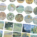 45 pcs meet van gogh reproduce classic decorative stickers adhesive stickers D3C