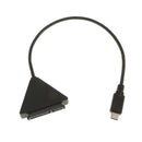 USB 3.1 Gen 2 USB-C to SATA3.0 7+15 PIN Adapter Cable For 2.5" 3.5" HDD SSD