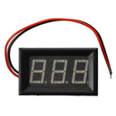 Mini Panelmeter Voltage Voltmeter DC 0 - 200 V 20 mA Yellow Three Cables J3L5