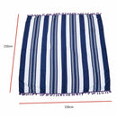 Polyester Blue and White Pinstripe Beach towel body Yoga Mat Wall Hanging T