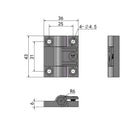 Constant Torque Position Control Hinge with 4 Holes Any Angle Detent