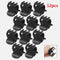 12 Pcs Set Black Plastic Mini Hairpin 6 Claws Ladies Women's Hair Clip Clamp Hot