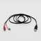 1.5M Usb A Male To 2X Rca Phono Male Av Cable Lead Pc Tv Aux Audio Video Ad J3R5