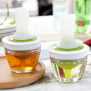 3-in-1 Silicone Olive Oil, Vinegar, Dispenser Bottle & Baster Brush for BBQ
