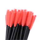 50pcs Disposable Eyelashes Brush Make Up Mascara Brush Kit (Pineapple)