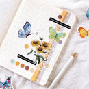 46pcs Butterfly Garden DIY Diary Stickers Paper Lables Gifts Packaging Deco JR