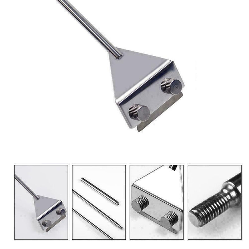 Stainless Steel Aquarium Fish Tank Scraper Algae Cleaning Tool Water Grass W3Z6