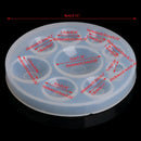 Round Silicone Mold DIY Jewelry Pendant Mould Handmade Craft Making Tool M2I3