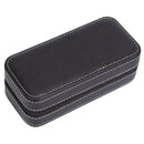 Small Travel Jewelry Box,Rings Cufflinks Tie Clip Organizer,Zipper Closure