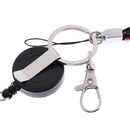 5x Rhinestone Lanyard with Retractable Reel Vertical ID Badge Holder