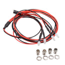 2 Set Headlights 3mm for 1/5 1/8 1/10 1/12 1/16 RC Car Truck 4 LED Light Kit