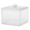Acrylic Makeup Holder Cotton Pads Storage Box Cosmetic Case Organizer 9.5CM