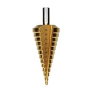 4-39Mm Hss Round Handle Straight Groove Pagoda Drill Titanium-Plated Step D
