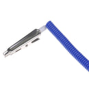 Dental plastic patient bib alligator clips chains napkin holder flexible coil BX