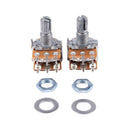 2 Pcs B50K 50K Ohm 6 Terminals Dual Linear Rotary Taper Potentiometers E3L7