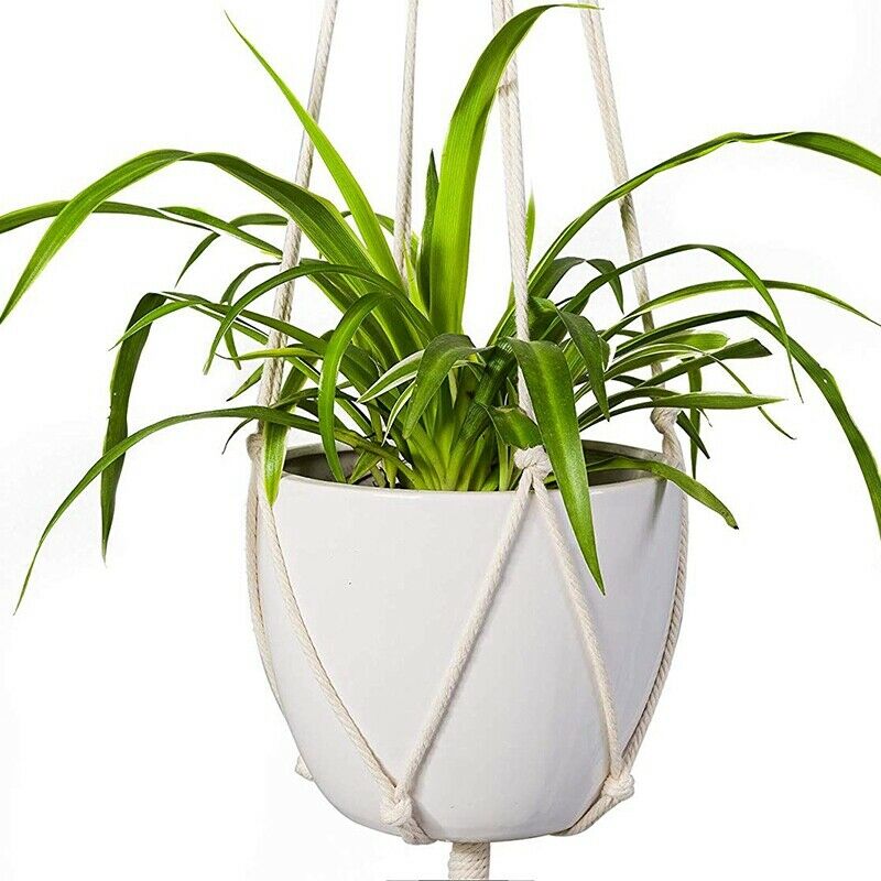 Macrame Plant Hanger 2Pcs Indoor Outdoor Wall Hanging Planter Basket - Cott