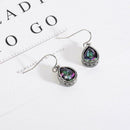 Colorful Mini Stud Earrings Women Water Drop Druzy Jewelry Stone Decor Allo Y5O0