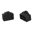 Ethernet Hub Port RJ45 Anti Dust Cover Cap Protector Plug 10Pcs Black H1O9