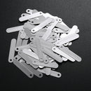 100pcs 2.5*0.5cm Solder Tab for Sub C 14500 Battery Rechargeable Cell Set