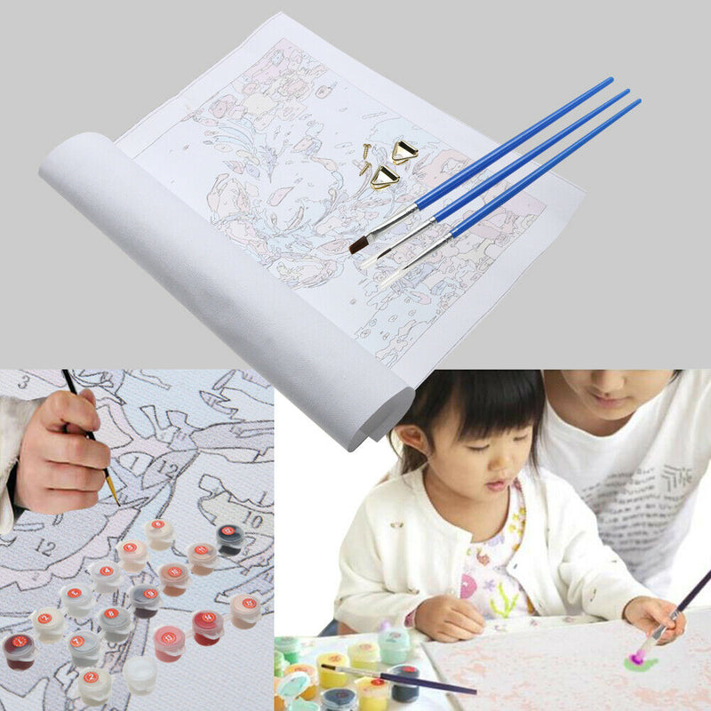 30x40cm Romantic Lovers DIY Paint By Numbers Oil Painting Kit Canvas