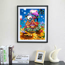 5D DIY Full Drill Diamond Painting Sunflower House Cross Stitch Embroidery