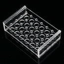 24 Holes Test Tube Rack Testing Tubes Holder Storage Safe Supplies Lab Plas R8V9