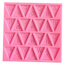 Letter Flag Lace Silicone Mold Cake Decos Cookies 414103" Mould| Baking D8W9