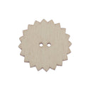 100pcs Mixed Random Gear Painting Round 2 Holes Wood Wooden Buttons for Sewing