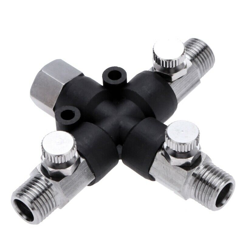 3 Way Airbrush Air Hose Manifold Splitter Airbrush Accessories Multi Use Wi Q2P5