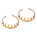 2set Deep Teeth Headband Wave Hair Hoop Girls Beach Travel Hair Decor 11cm