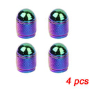 4x Aluminum Bullet Style Tire Rim Valve Wheel Air Port Cover Stem Cap Accessory
