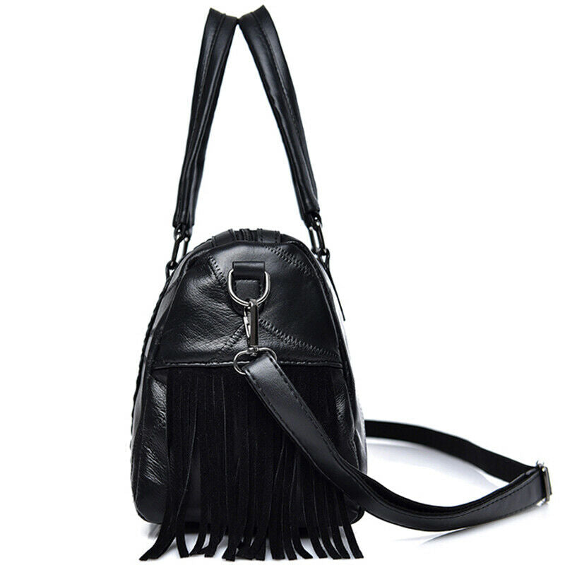 Studded Tassel Handbag Handbag Fashion Ladies Messenger Bag Tote V4O8