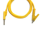 5X Silicone Banana Plug to Crocodile Alligator Clip Test Probe Lead Wire Sggl LJ