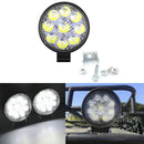 1PC 27W Round Flood Work Light Bar Fog Driving Lamp Truck Tractor SUV ATV OZ