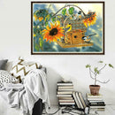 5D DIY Full Drill Diamond Painting Sunflower Cross Stitch Embroidery Mosaic