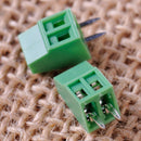 50pcs 2 Pin 2 Pole 2.54mm 0.1" Straight Pitch PCB Screw Terminal Block Connector