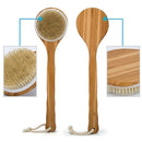 Best Bath Dry Body Brush -Natural Boar Bristles Shower Back Scrubber With L