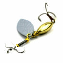 Lot 5 Sinking Spinner Spoon Bait Fishing Lure Artificial Hard Bait for Trou G6M8