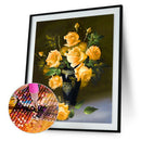 5D Rose Flower DY Diamond Painting Cross Stitch Embroider Yellow