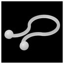 5X(White Nylon Round Tips Twist Lock Cable Tie 100 Pcs P8C6)