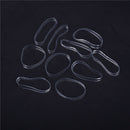 500pcs Clear Ponytail Holder Elastic Rubber Band Hair Ties Ropes Rings A Gw