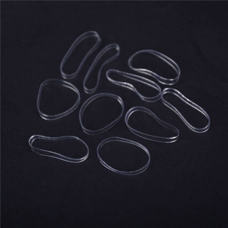 500pcs Clear Ponytail Holder Elastic Rubber Band Hair Ties Ropes Rings A Gw